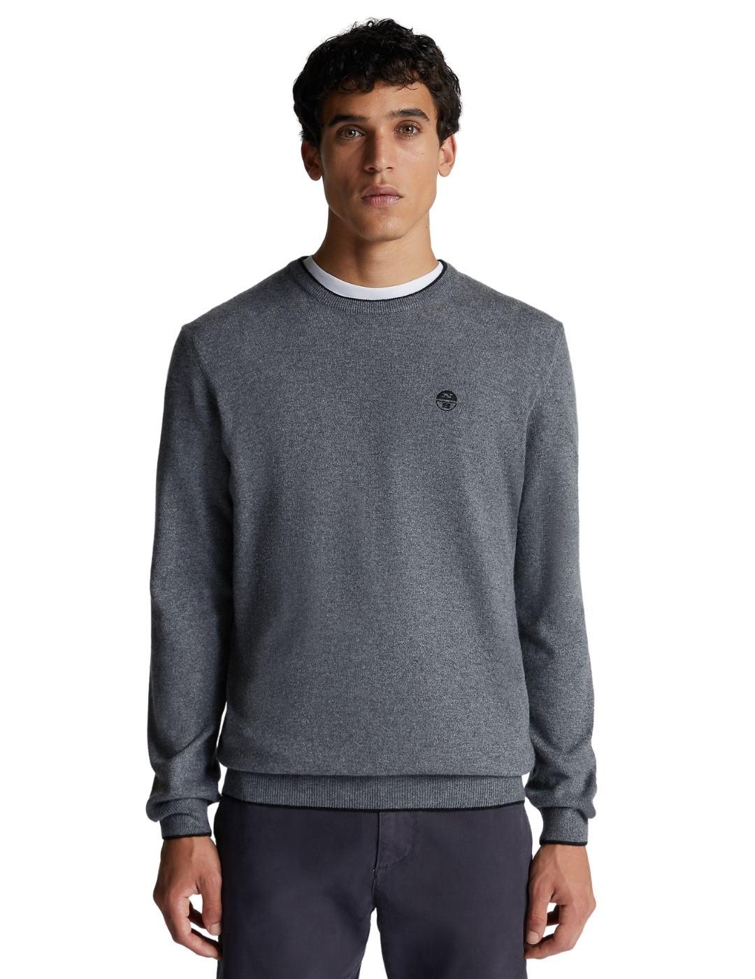 Jersey North Sails Gris Para Hombre
