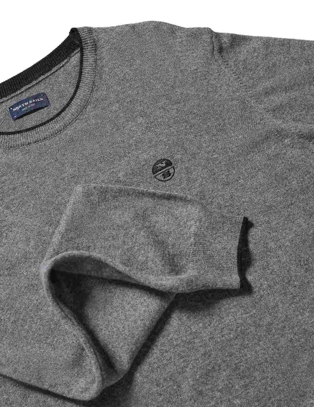 Jersey North Sails Gris Para Hombre