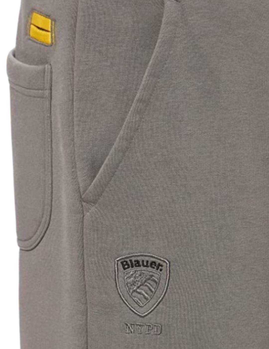 Pantalones Blauer Grises De Felpa Para Hombre