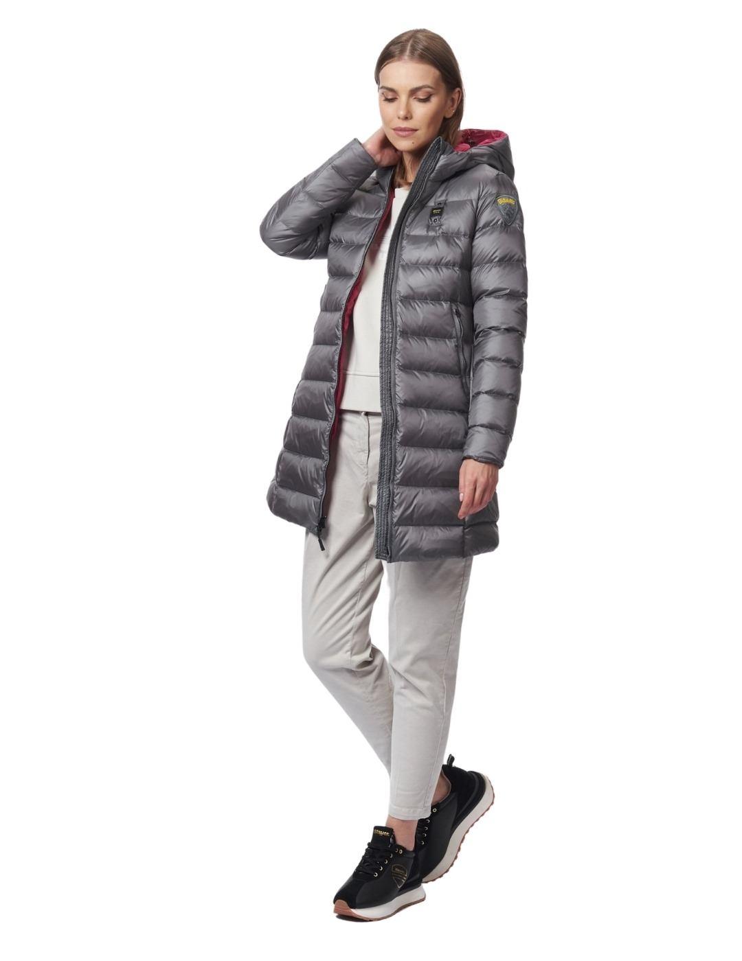 Plumas Blauer Beatrice Gris Para Mujer