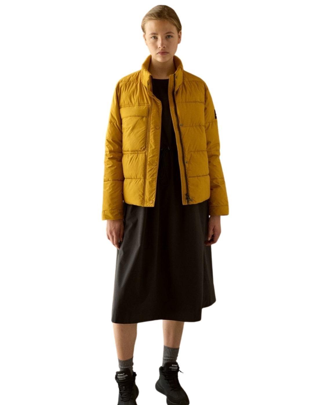 Abrigo Ecoalf Tao Mostaza Para Mujer