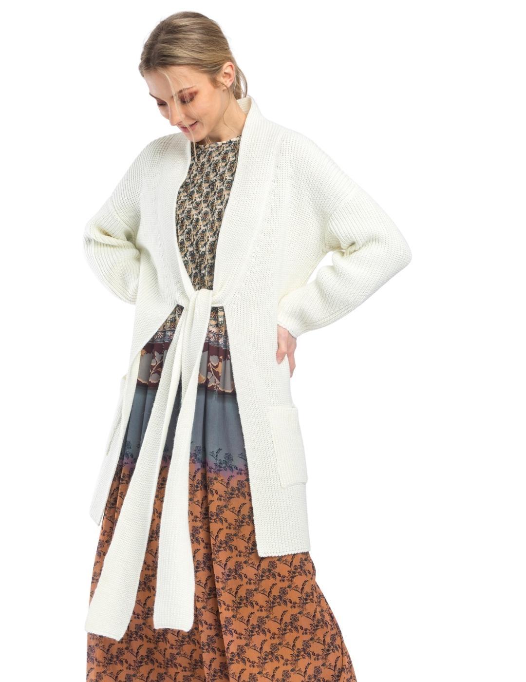 Vestido Alba Conde Teja Largo Para Mujer