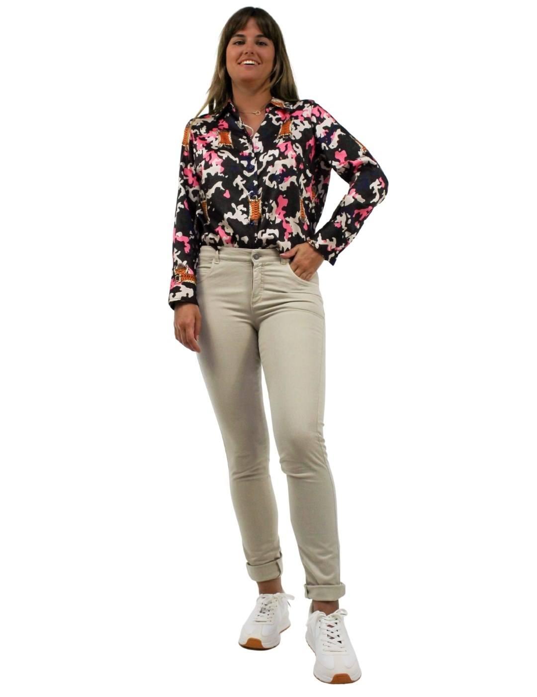 Pantalón Divuit Dux Beige Para Mujer