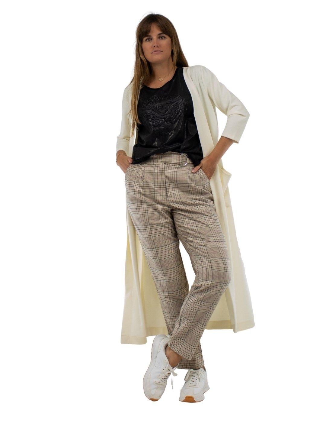 Chaqueta Parole Larga Beige Para Mujer