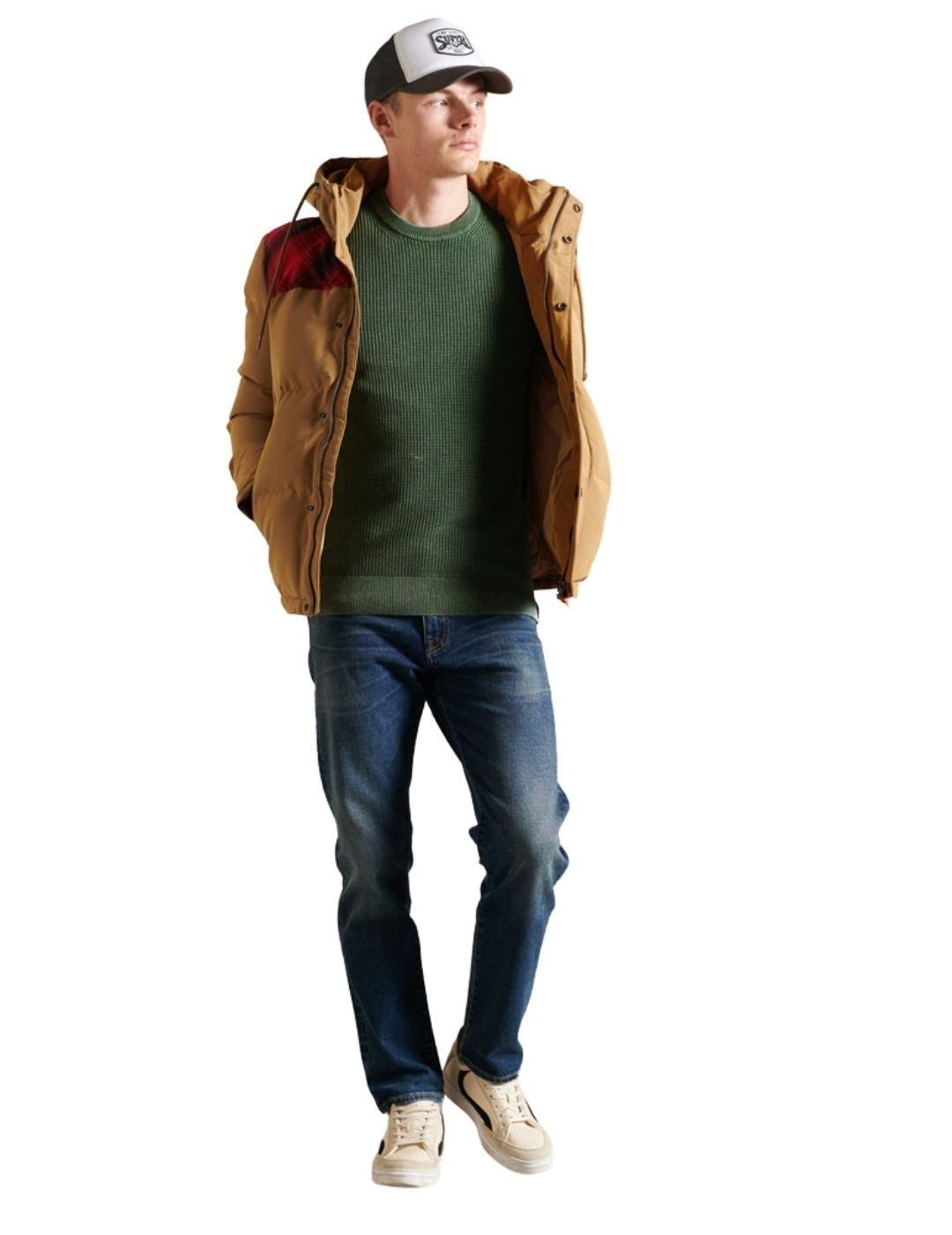 Jersey Superdray Verde Acanalado PAra Hombre