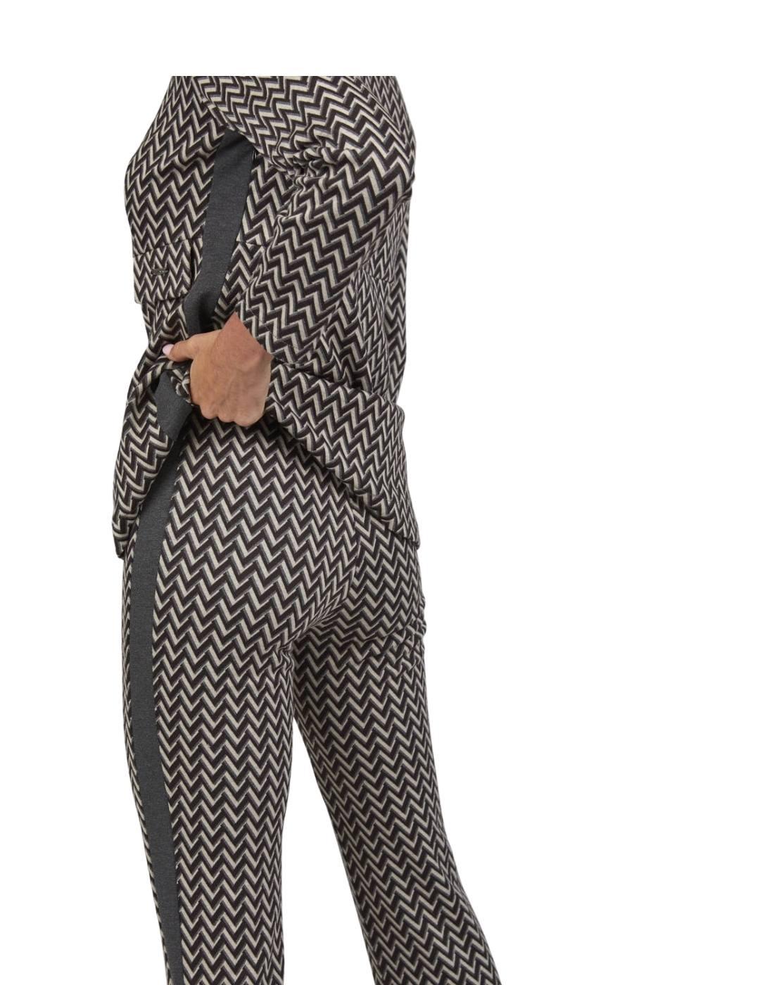 Pantalón Mercedes De Miguel  Gris Para Mujer