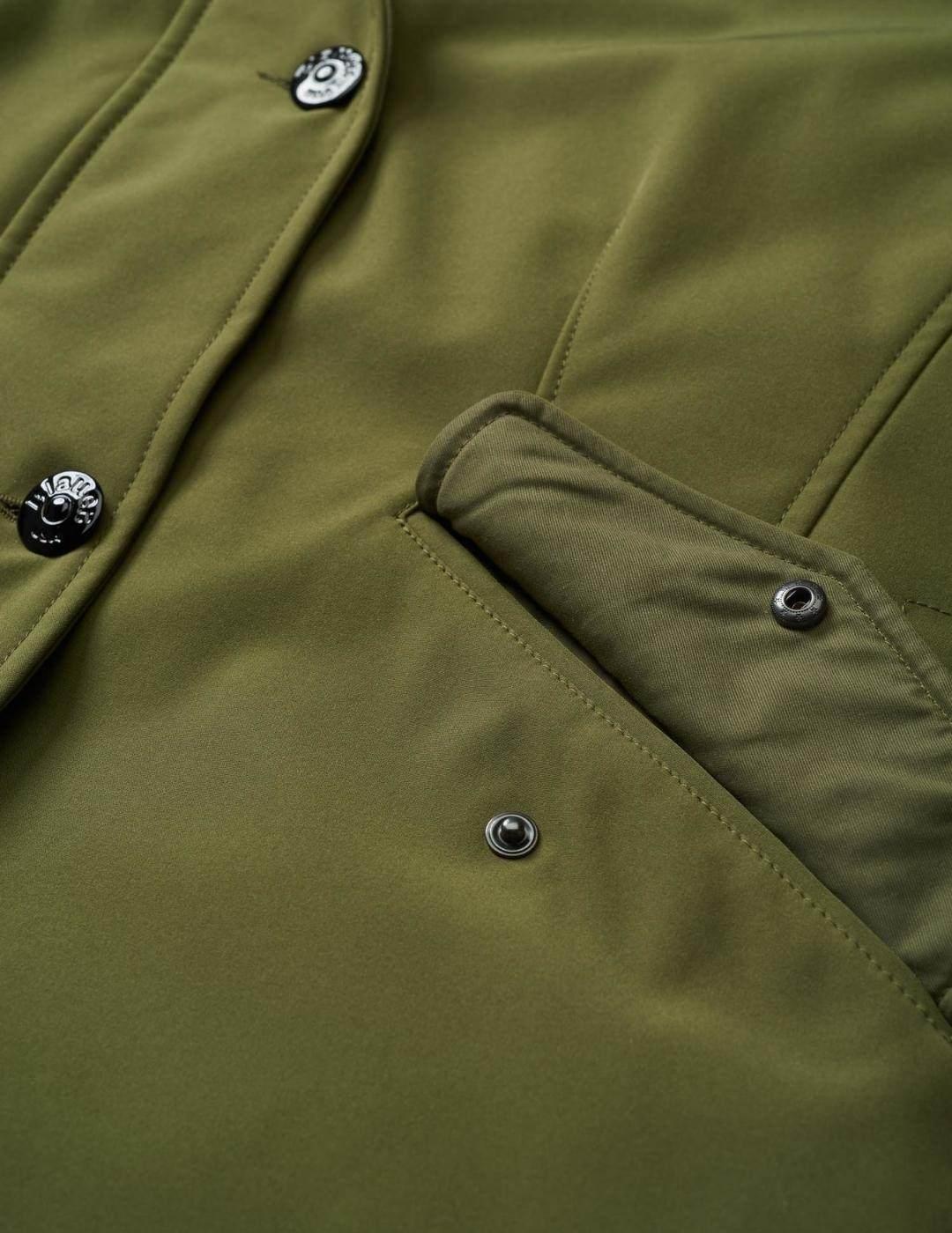 Parka Blauer Capucha Verde Para Mujer