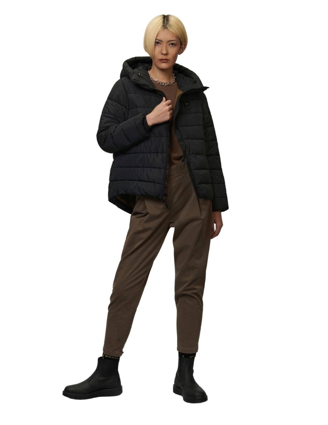 Plumas Blauer Relleno Reciclado Negra Para Mujer