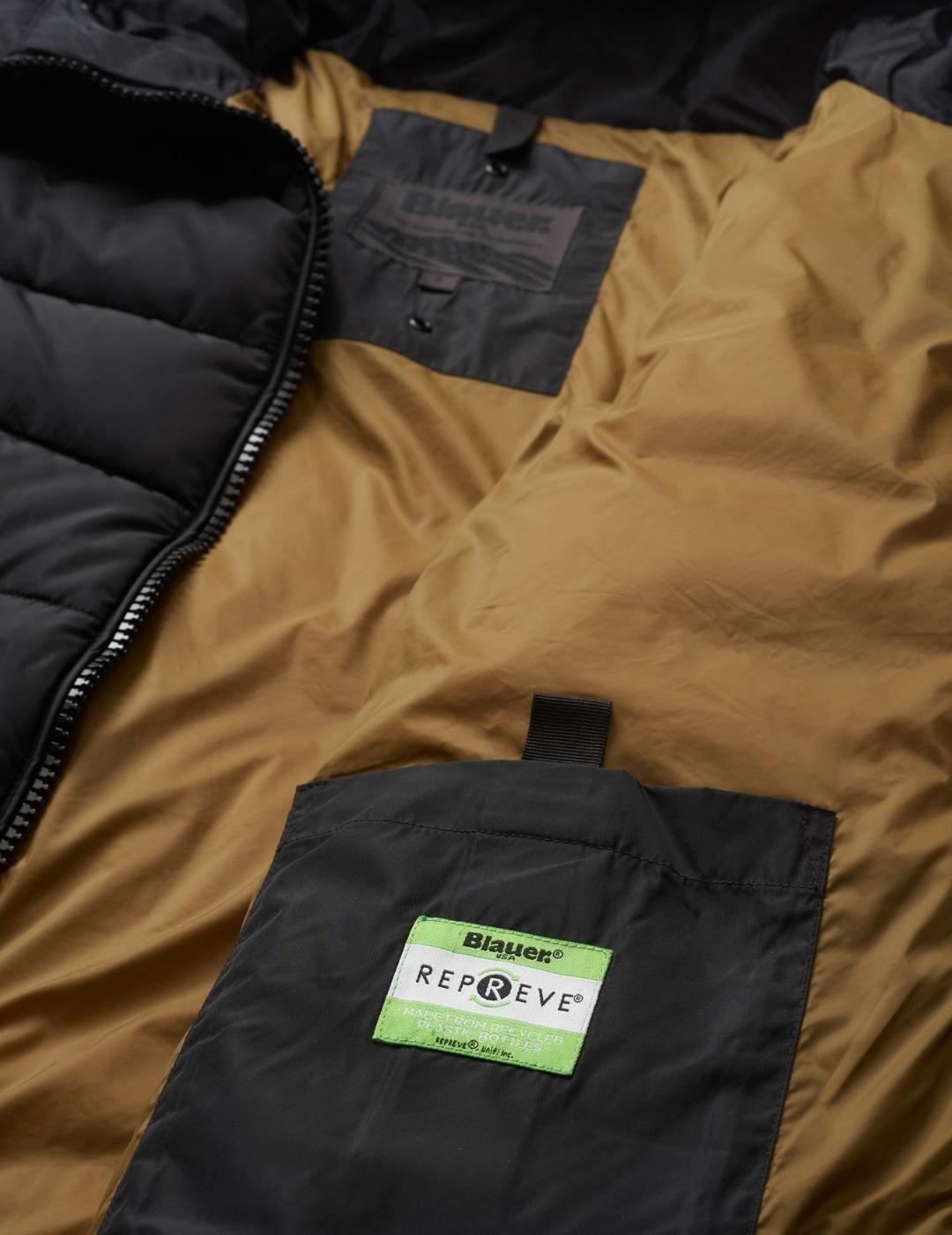 Plumas Blauer Relleno Reciclado Negra Para Mujer