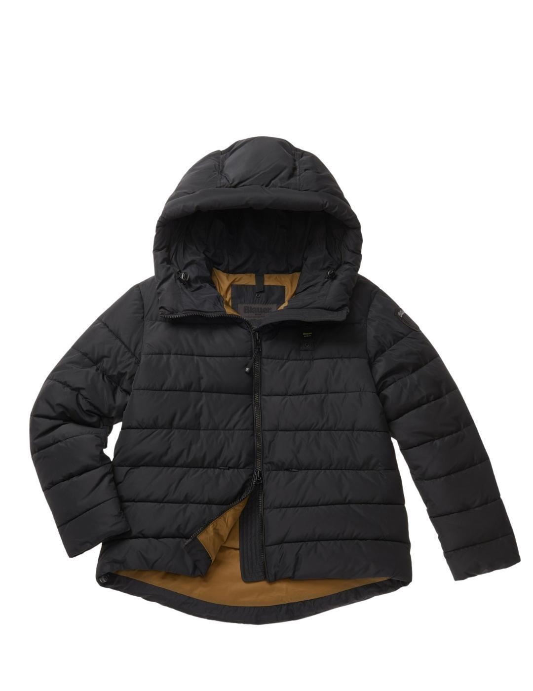 Plumas Blauer Relleno Reciclado Negra Para Mujer