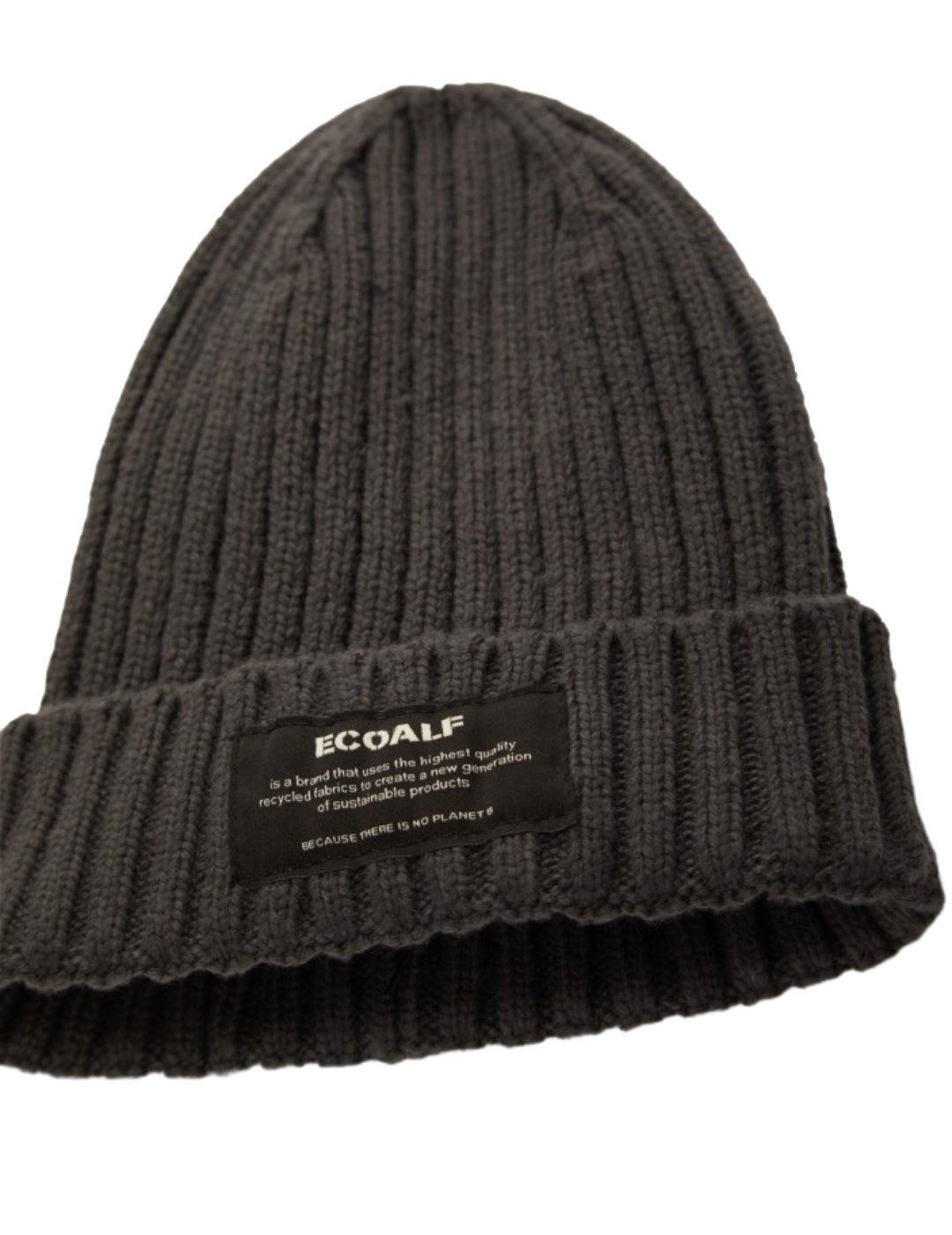 Gorro Ecoalf Acanalado Gris Para Hombre