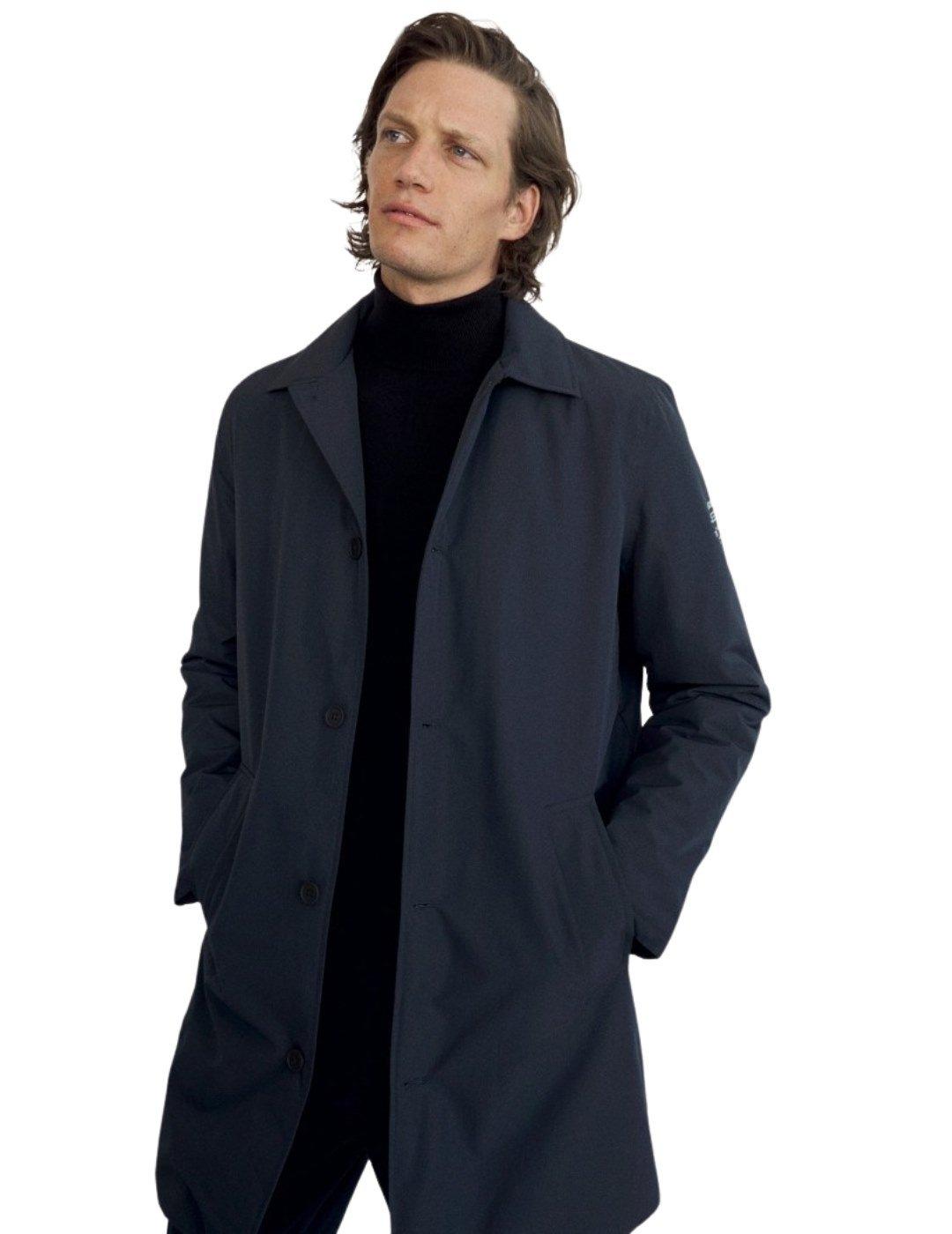 Trench Ecoalf  Hampshire Marino Para Hombre