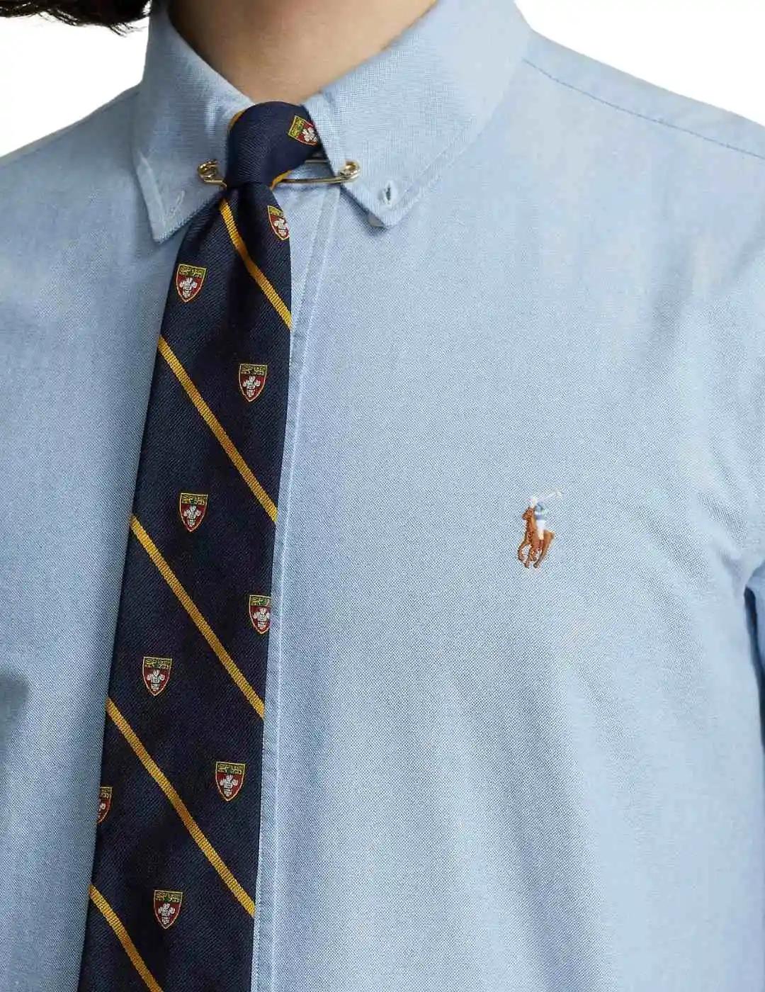 Ralph Lauren Camisa Oxford azul claro