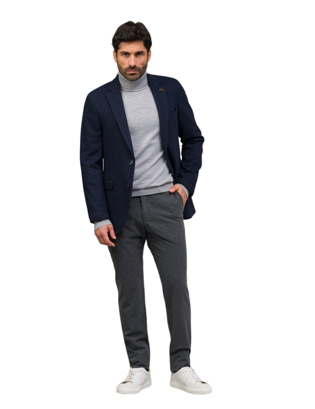 Americana Etiem Regular Fit De Microestructura Para Hombre 