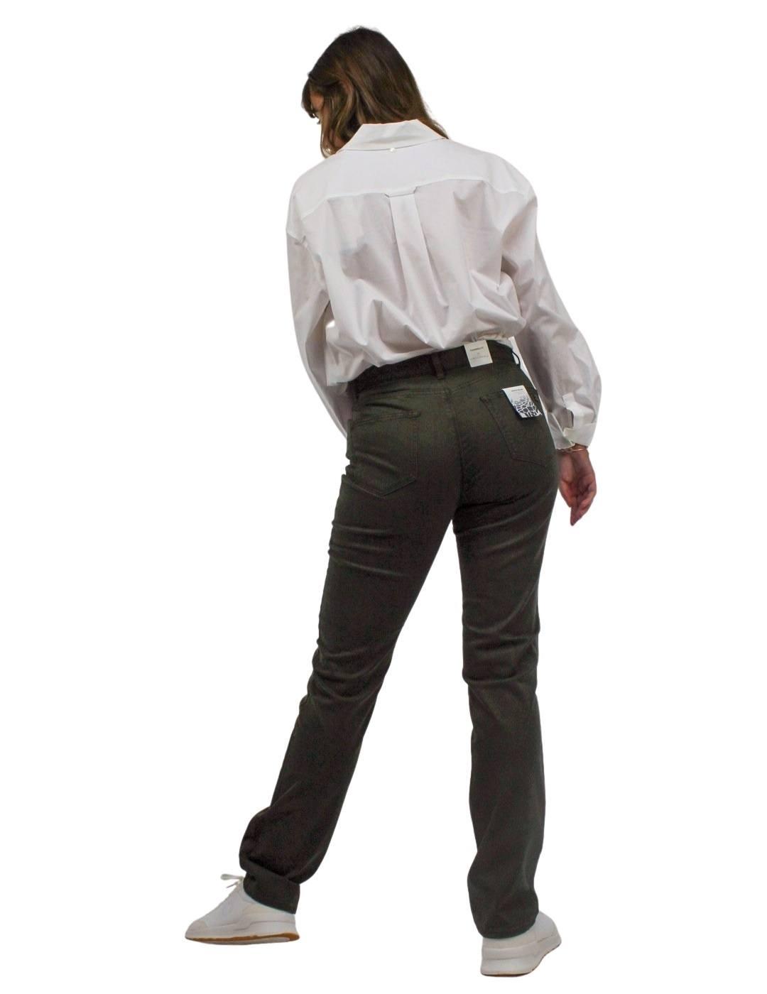 Pantalón Brax Vaquero Verde Para Mujer