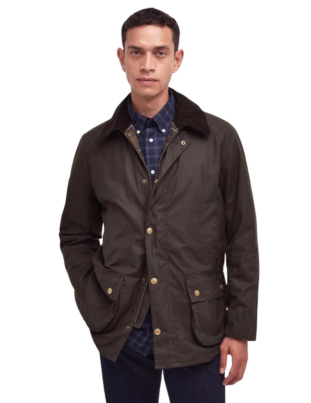 Barbour Chaqueta encerada Ashby Color Verde Oliva
