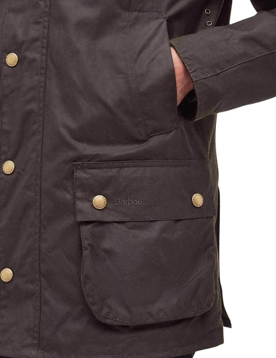 Barbour Chaqueta encerada Ashby Color Verde Oliva