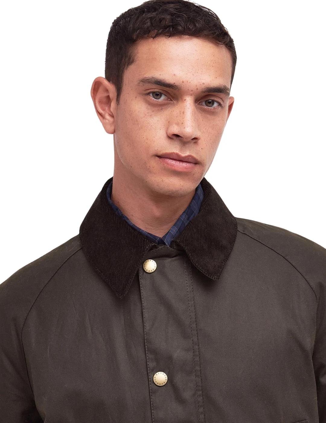 Barbour Chaqueta encerada Ashby Color Verde Oliva