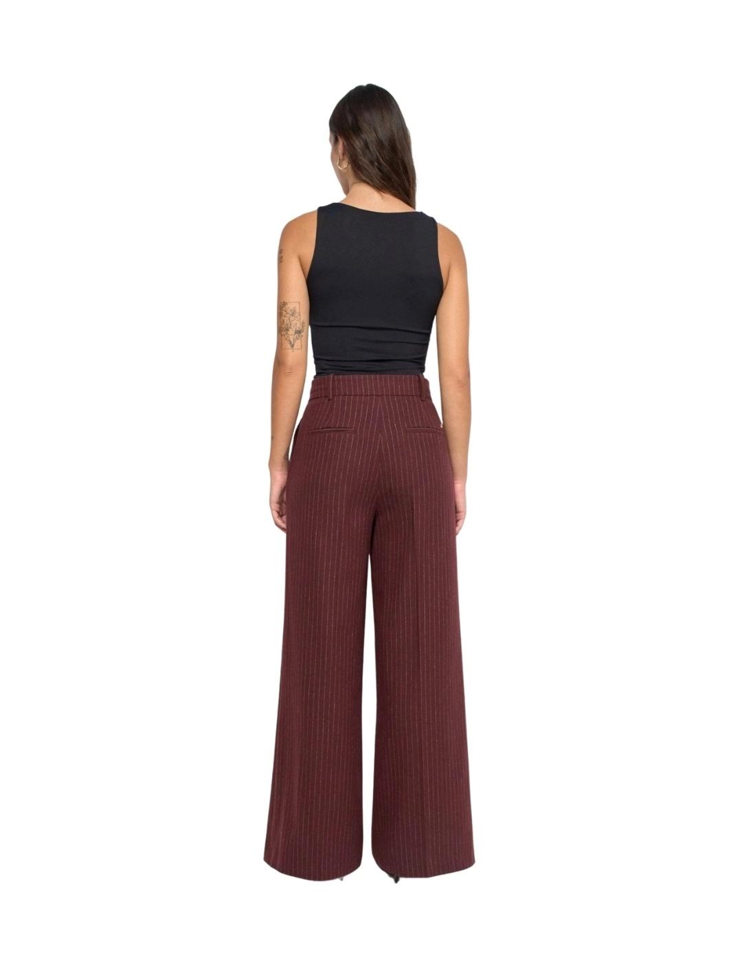 Salsa Jeans Pantalones Chino de rayas Wide Drk red