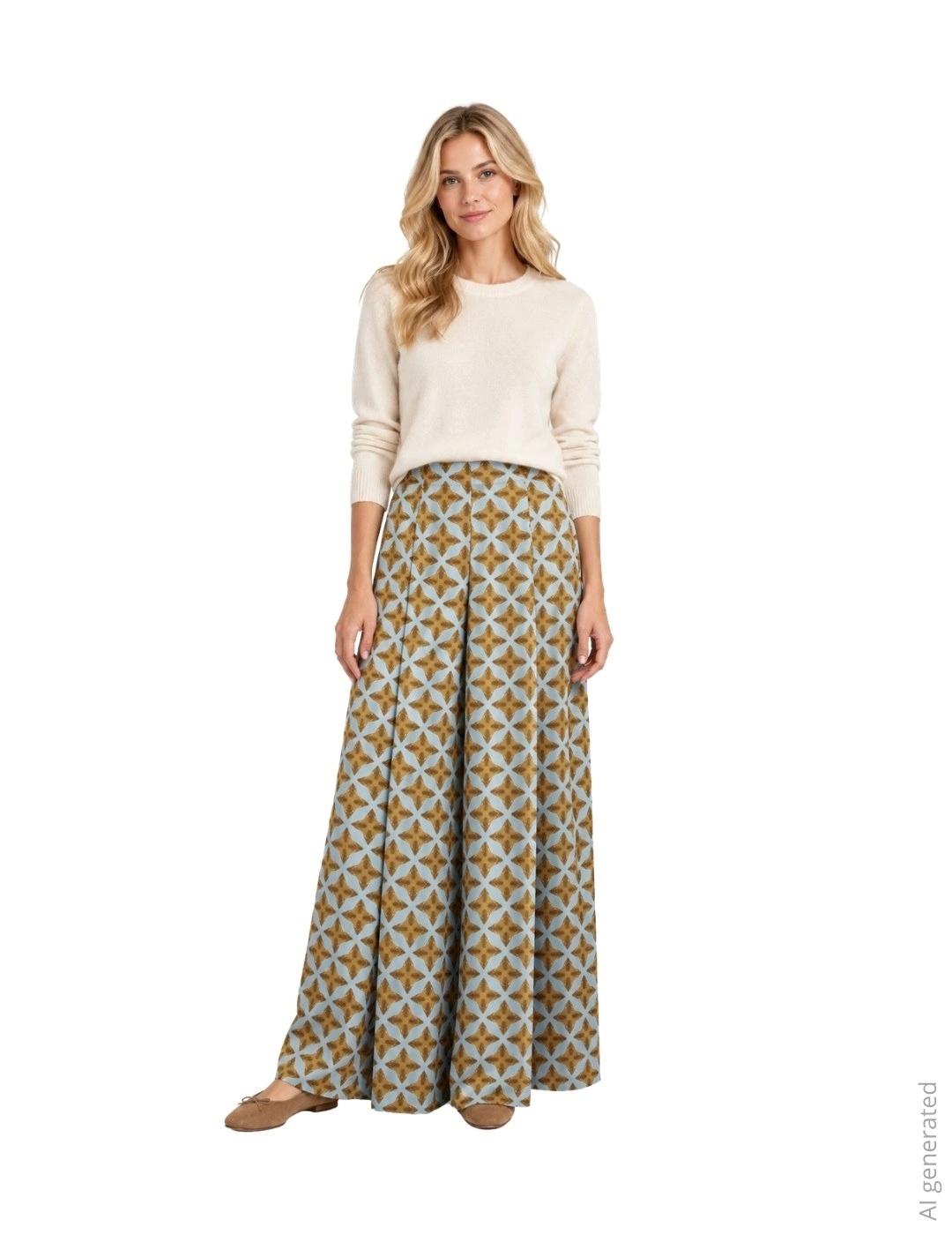 Anonyme Pantalones estampados Sapphire